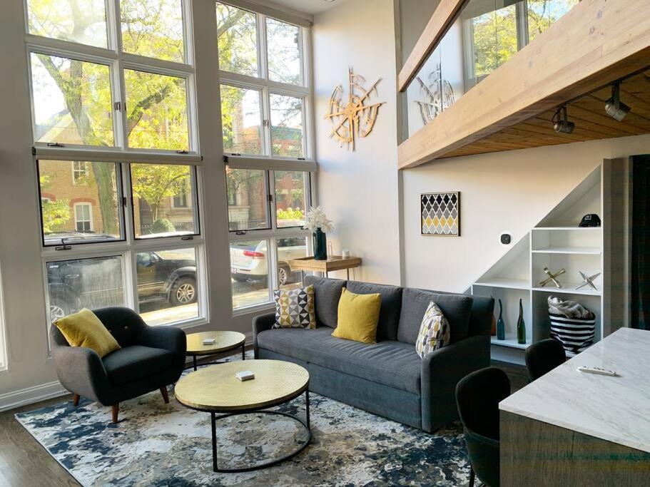 Lincoln Park Light-Filled Loft Leilighet Chicago Eksteriør bilde